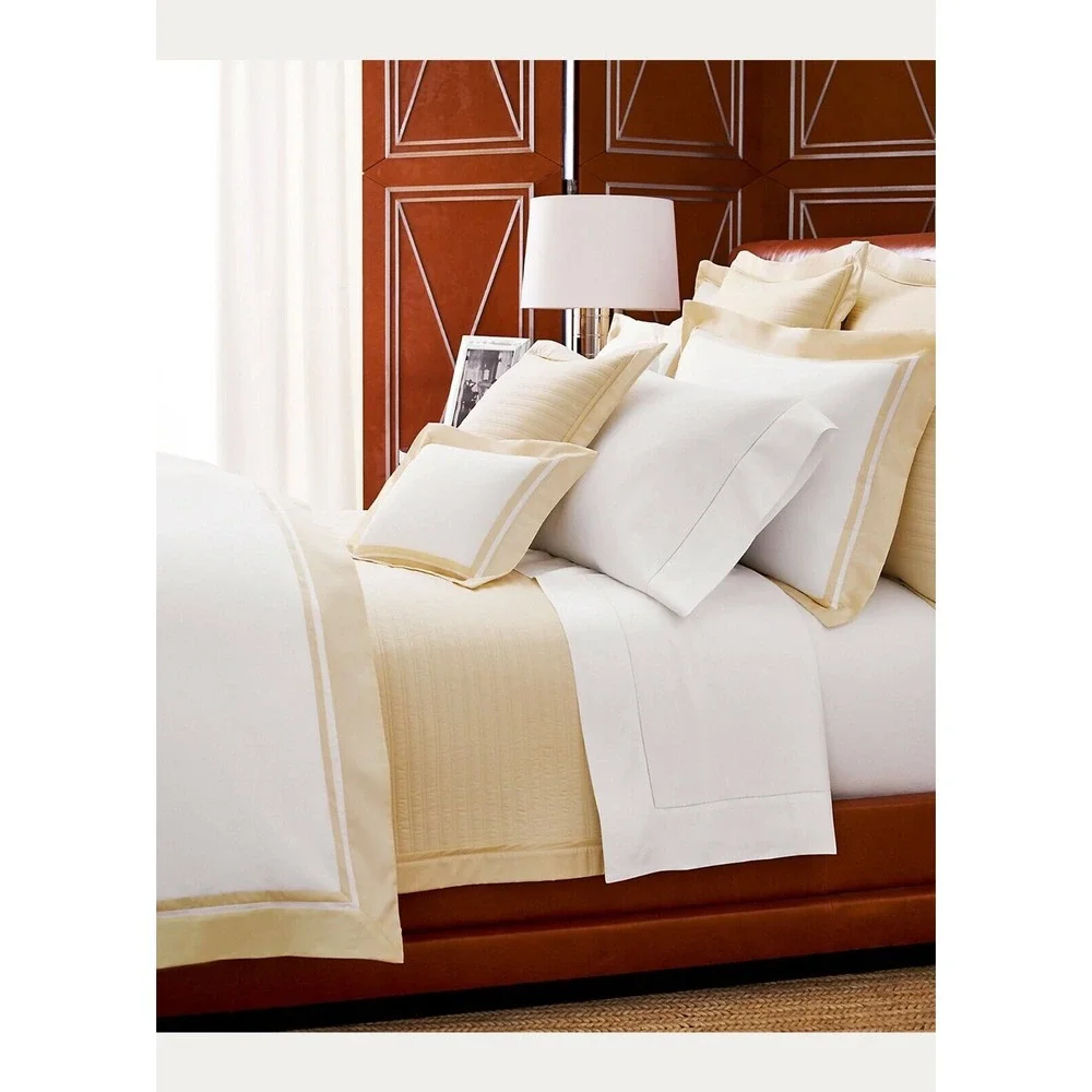 Ralph Lauren Bowery Hollywood‎ Cream EURO Pillow Sham retail $145